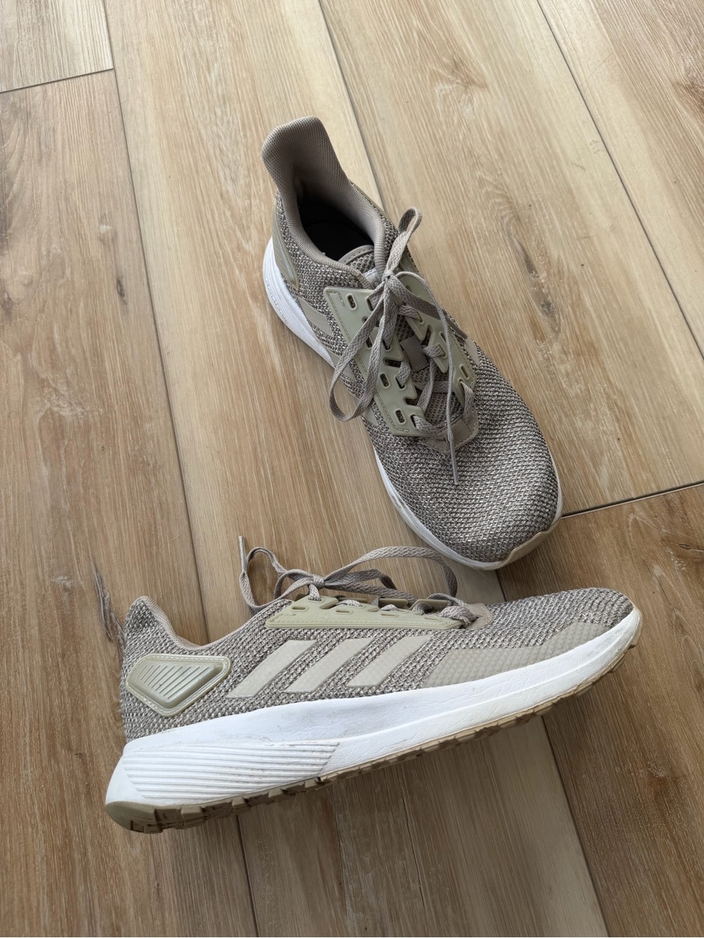 adidas Women’s Taupe Knit Running Shoes